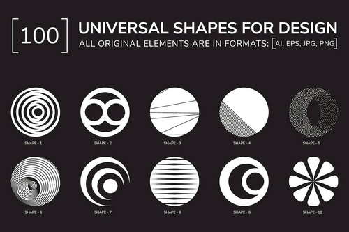 100 Geometric Shapes. Part 2